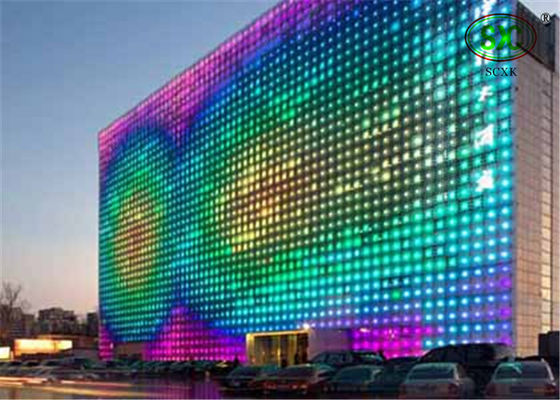 Goede prijs RGB LEIDEN van de helderheids6000cd/m2 P37.5mm multikleur gordijn SMD5050 IP68 online