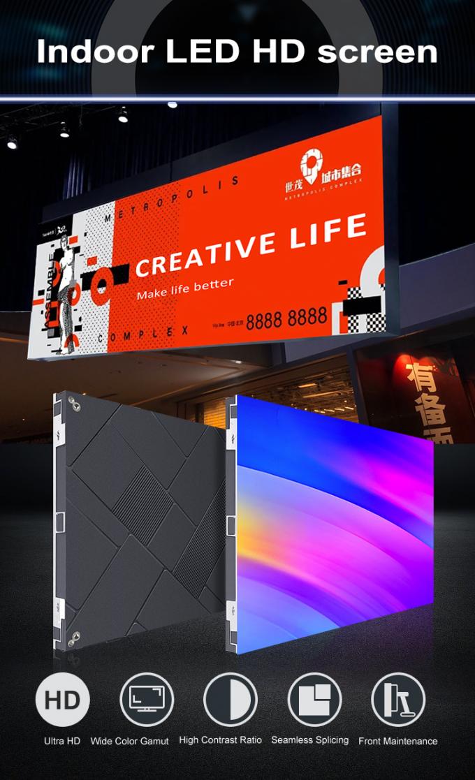 Aanpasbaar logo Indoor Full Color LED Display met snelle levering en prestaties 0