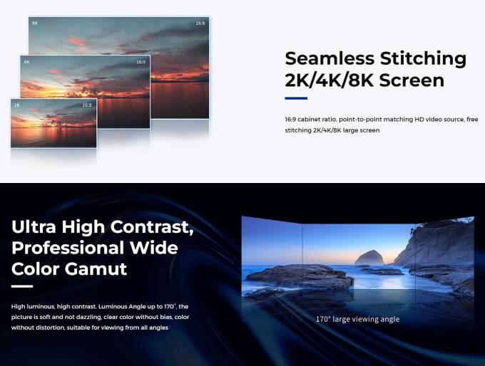 Nova Star Control System 600*337.5mm Gietgegooid Aluminium LED-scherm met kleine afstand voor reclame P0.9 P1.25 P1.56 16 9 4