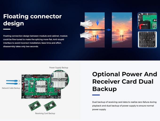 Nova Star Control System 600*337.5mm Gietgegooid Aluminium LED-scherm met kleine afstand voor reclame P0.9 P1.25 P1.56 16 9 6