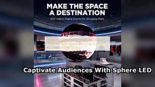 Sphere LED-scherm voor winkelcentra en evenementen